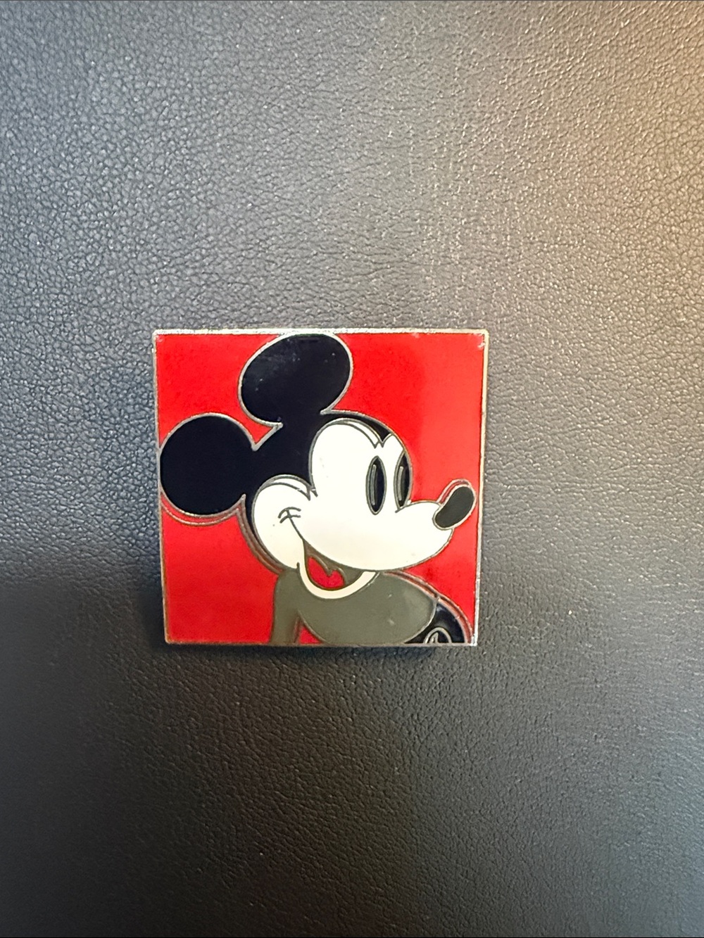 Andy Warhol Mickey Mouse Square Cloisonné Enamel Pin